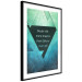 Wall Poster Believe in Dreams - motivational English quote on a background of triangles 114575 additionalThumb 13