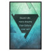 Wall Poster Believe in Dreams - motivational English quote on a background of triangles 114575 additionalThumb 24