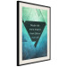 Wall Poster Believe in Dreams - motivational English quote on a background of triangles 114575 additionalThumb 3