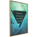 Wall Poster Believe in Dreams - motivational English quote on a background of triangles 114575 additionalThumb 14