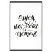 Wall Poster Enjoy This Sweet Moment - black English text on a solid background 114675 additionalThumb 16