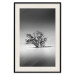Poster Tree on an island - black and white landscape of a tranquil lake surface 114875 additionalThumb 18