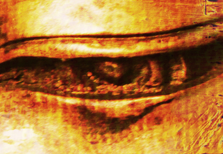 Canvas Print Calmness on the Face (1-part) - Portrait of Buddha Sculpture in Zen Spirit 114975 additionalImage 5