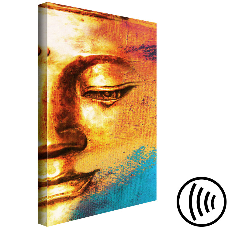 Canvas Print Calmness on the Face (1-part) - Portrait of Buddha Sculpture in Zen Spirit 114975 additionalImage 6