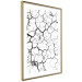 Wall Poster Cracked earth - black and white composition with irregular texture 115075 additionalThumb 5