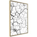 Wall Poster Cracked earth - black and white composition with irregular texture 115075 additionalThumb 13
