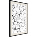 Wall Poster Cracked earth - black and white composition with irregular texture 115075 additionalThumb 3