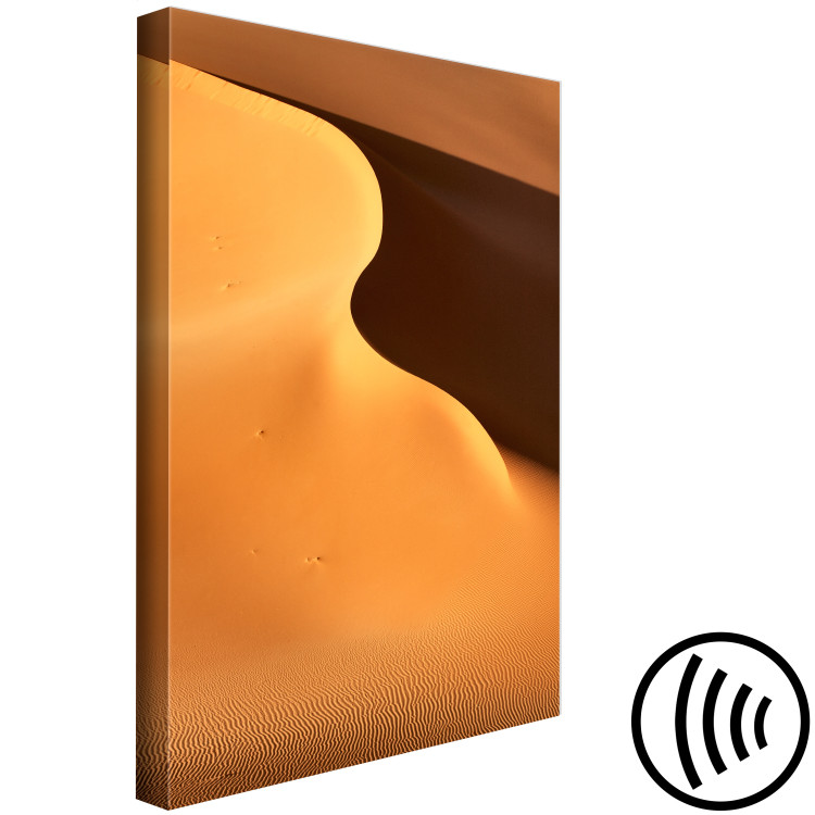 Canvas Print Desert dune - a single-color, minimalist landscape with sand 116475 additionalImage 6