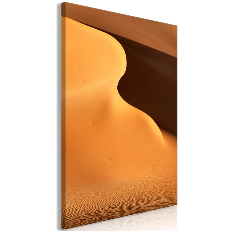 Canvas Print Desert dune - a single-color, minimalist landscape with sand 116475 additionalImage 2