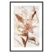 Poster Milan Lily - botanical composition with a flower on a marble background 118275 additionalThumb 15