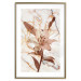 Poster Milan Lily - botanical composition with a flower on a marble background 118275 additionalThumb 16