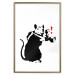 Poster Rat Photographer - black and white Banksy-style graffiti with an animal 118775 additionalThumb 16
