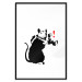 Poster Rat Photographer - black and white Banksy-style graffiti with an animal 118775 additionalThumb 17