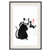 Poster Rat Photographer - black and white Banksy-style graffiti with an animal 118775 additionalThumb 18