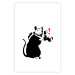 Poster Rat Photographer - black and white Banksy-style graffiti with an animal 118775 additionalThumb 19