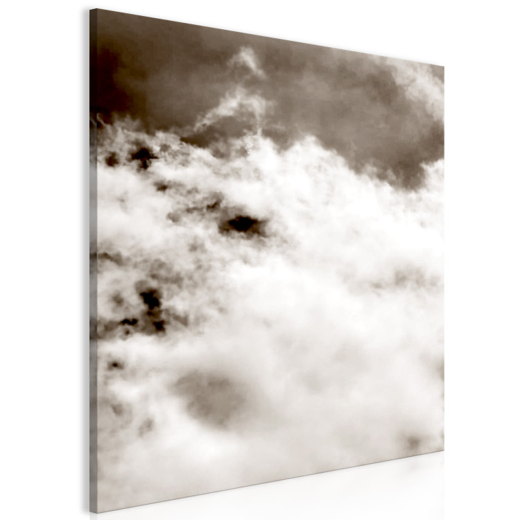 Canvas Clouds of time - artistic black and white photo of the clouded skies 122675 additionalImage 2