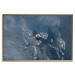 Poster Blue Planet - space satellite above Earth against the backdrop of sky and clouds 123175 additionalThumb 20