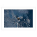 Poster Blue Planet - space satellite above Earth against the backdrop of sky and clouds 123175 additionalThumb 25