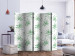 Room Divider Watercolor Branches II (5-piece) - tropical leaves on a light background 124275 additionalThumb 2