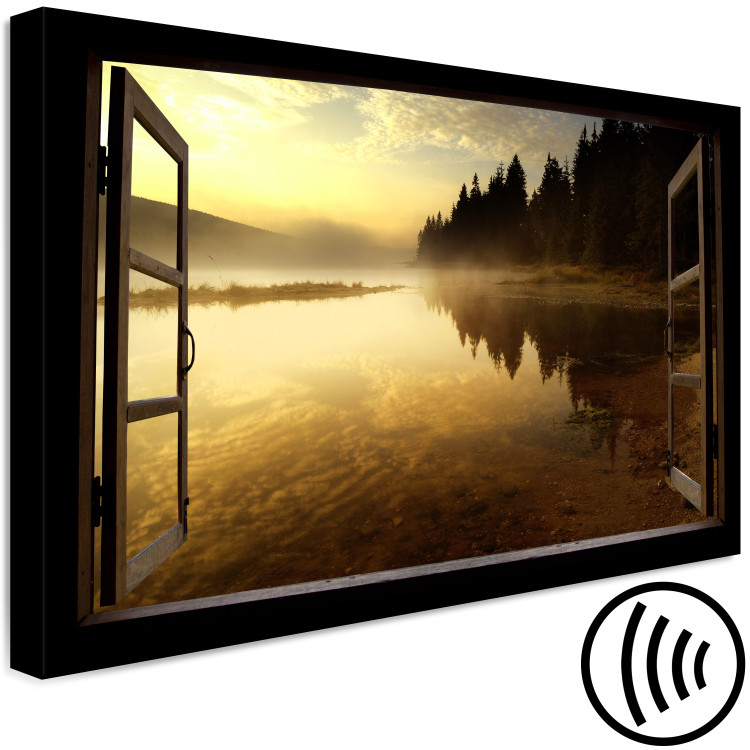 Canvas Print Window to the Lake (1 Part) Wide 124375 additionalImage 6