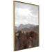 Wall Poster Landscape - valley landscape with dense forest against mountains and cloudy sky 124475 additionalThumb 12