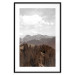 Wall Poster Landscape - valley landscape with dense forest against mountains and cloudy sky 124475 additionalThumb 15
