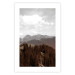 Wall Poster Landscape - valley landscape with dense forest against mountains and cloudy sky 124475 additionalThumb 19