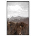 Wall Poster Landscape - valley landscape with dense forest against mountains and cloudy sky 124475 additionalThumb 24