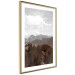 Wall Poster Landscape - valley landscape with dense forest against mountains and cloudy sky 124475 additionalThumb 10