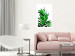 Poster Juicy Leaf - green leaf of a plant on a contrasting white background 125175 additionalThumb 4