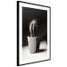 Poster Disheveled Cactus - black and white photograph of a tropical cactus 125275 additionalThumb 13