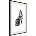 Wall Poster Wolf's Trail - abstract trees in the template of a wolf on a white background 126675 additionalThumb 2