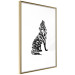 Wall Poster Wolf's Trail - abstract trees in the template of a wolf on a white background 126675 additionalThumb 9