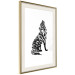 Wall Poster Wolf's Trail - abstract trees in the template of a wolf on a white background 126675 additionalThumb 3