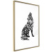 Wall Poster Wolf's Trail - abstract trees in the template of a wolf on a white background 126675 additionalThumb 12