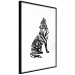 Wall Poster Wolf's Trail - abstract trees in the template of a wolf on a white background 126675 additionalThumb 13