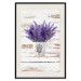Wall Poster Lavender Bouquet - purple flowers in pot on background of wooden planks 128075 additionalThumb 19