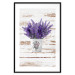 Wall Poster Lavender Bouquet - purple flowers in pot on background of wooden planks 128075 additionalThumb 15
