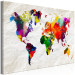 Large canvas print World Map: Rainbow Madness [Large Format] 128675 additionalThumb 2