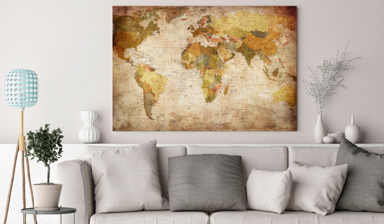 Large canvas print World Map: Time Travel [Large Format] 128875 additionalImage 5