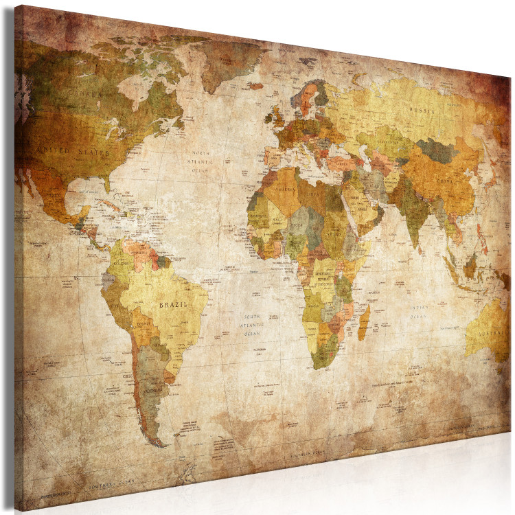 Large canvas print World Map: Time Travel [Large Format] 128875 additionalImage 2