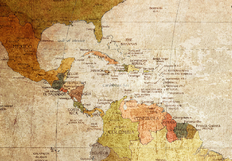 Large canvas print World Map: Time Travel [Large Format] 128875 additionalImage 3