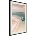 Wall Poster Romantic Coast - beach landscape and sailboats on the azure sea 129475 additionalThumb 2