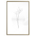 Poster Winter Twig - black and thin plant on a plain white background 129775 additionalThumb 21