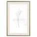 Poster Winter Twig - black and thin plant on a plain white background 129775 additionalThumb 20