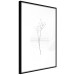 Poster Winter Twig - black and thin plant on a plain white background 129775 additionalThumb 8