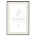 Poster Winter Twig - black and thin plant on a plain white background 129775 additionalThumb 19
