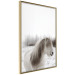 Poster Horse Mane - white horse with a lot of hair against a winter forest 130375 additionalThumb 12