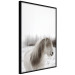 Poster Horse Mane - white horse with a lot of hair against a winter forest 130375 additionalThumb 11