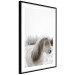 Poster Horse Mane - white horse with a lot of hair against a winter forest 130375 additionalThumb 6